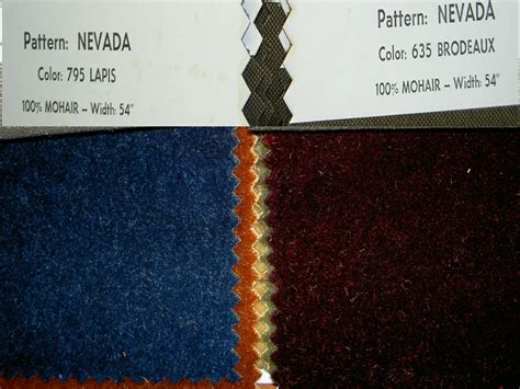 By the Yard Mohair Upholstery Fabric, Multiple Beautiful Colors