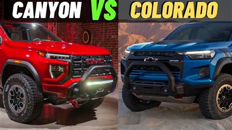 GMC Canyon 2023 vs Chevrolet Colorado - YouTube