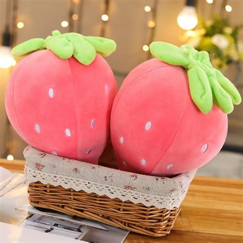 Cute Strawberry Plush Pillow | My Heart Teddy