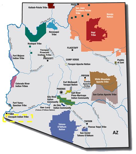 Arizona Map Indian Reservations