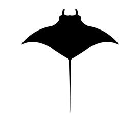 Manta Ray Silhouette at GetDrawings | Free download