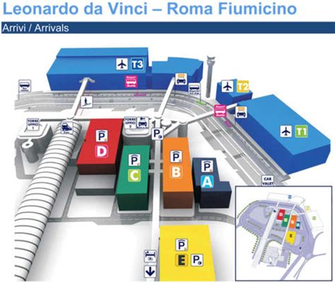 Mappa aeroporto di Fiumicino