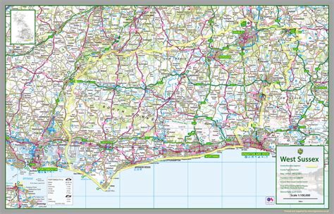 West Sussex County Map | I Love Maps