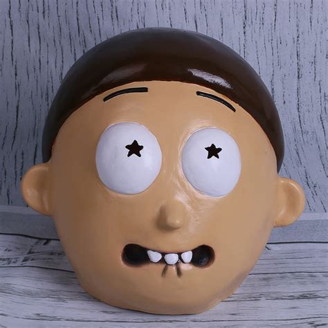 Rick and Morty Mask Cosplay Morty Adult Full Face Latex Masks Halloween ...