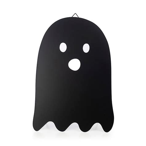 H for happy 18 ghost silhouette halloween decoration in black – Artofit