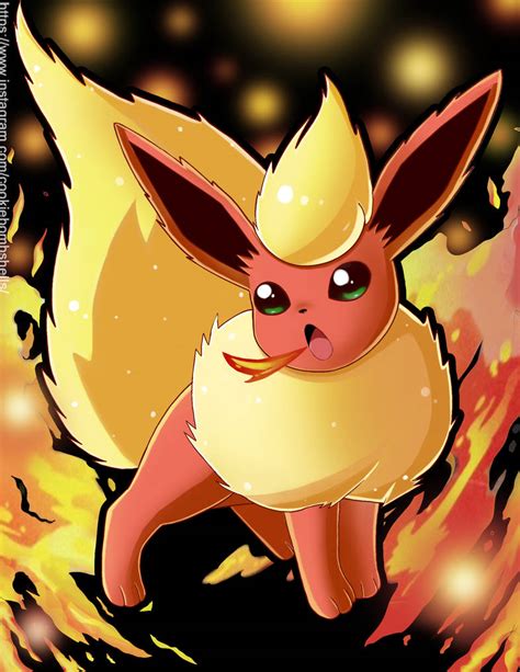 Flareon by redburrie on DeviantArt