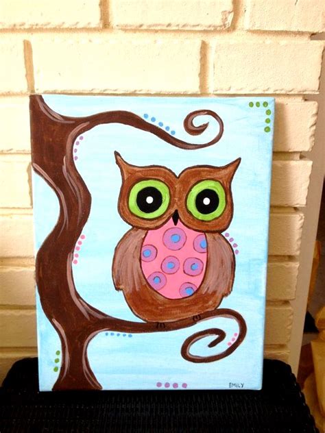 Owl Painting Canvas at PaintingValley.com | Explore collection of Owl ...