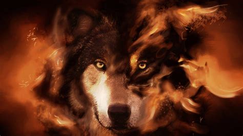 Fire Wolf Wallpapers - Top Free Fire Wolf Backgrounds - WallpaperAccess