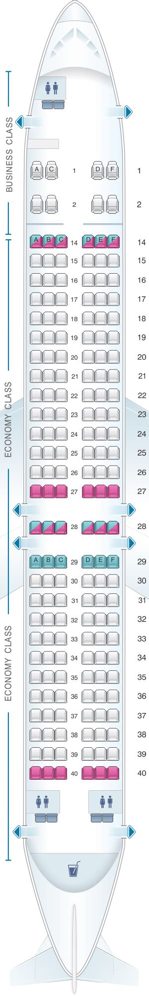 Seat Map Fiji Airways Boeing B737 MAX 8 | SeatMaestro