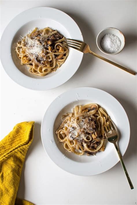 Fettuccine with Mushrooms, Walnuts and Parmesan | Cup of Jo