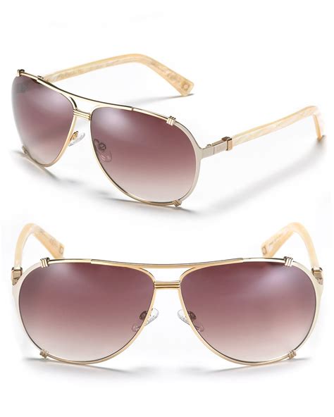 Dior Chicago 2 Aviator Sunglasses in Pink (rose gold cream pink) | Lyst