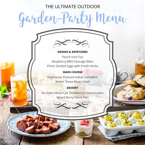 The Ultimate Outdoor Garden-Party Menu