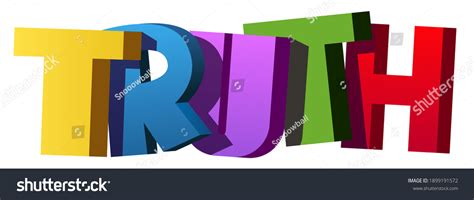 Colorful Illustration Truth Word Stock Vector (Royalty Free) 1899191572 | Shutterstock