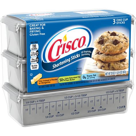 Crisco Baking Sticks All-Vegetable Shortening, 20-Ounce - Walmart.com