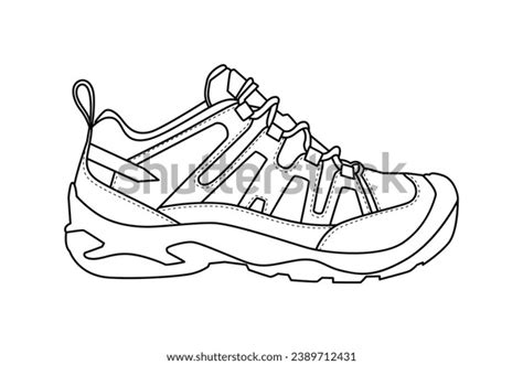 Shoe Sketch Hand Drawn Shoe Outline Stock Vector (Royalty Free) 2389712431 | Shutterstock