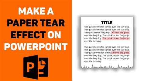 Powerpoint ripped paper effect template - entertainmentptu