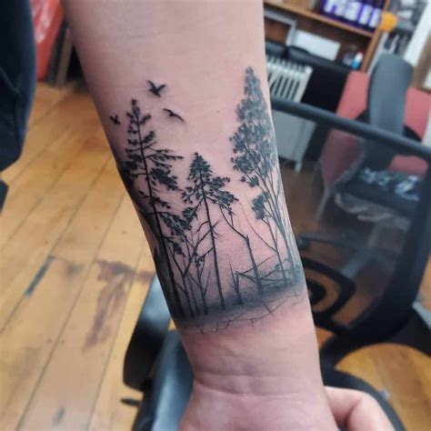 Top 75+ Best Tree Silhouette Tattoo Ideas - [2021 Inspiration Guide]