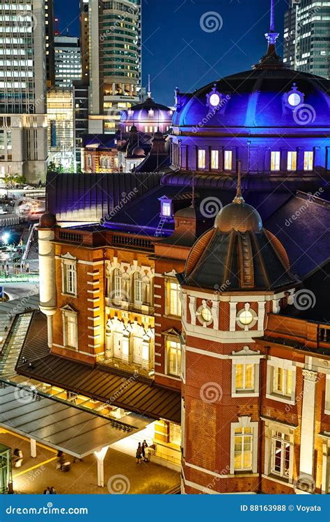 Beautiful Night View of Tokyo Station, Japan Editorial Stock Photo - Image of asia, landmark ...