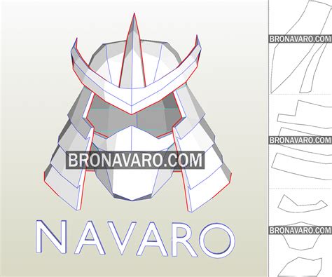 SHREDDER Utrom Helmet (Foam Template) | Shredder Pepakura Helmet – NAVARO