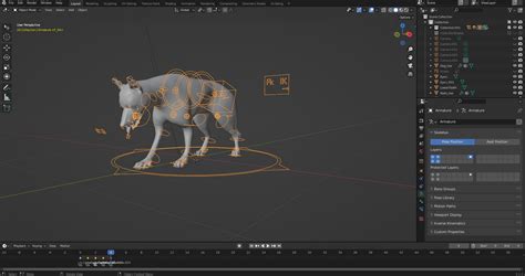 3D Fur Wolf Rigged and Animation in Blender model - TurboSquid 1988364