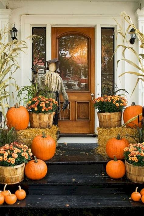 Fall Porch Decor Traditional