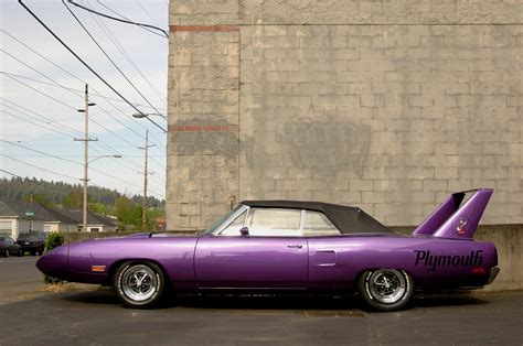 OLD PARKED CARS.: 1970 Plymouth Superbird Convertible.