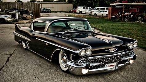 Classic black Chevrolet Bel-Air coupe, car, Cadillac HD wallpaper | Wallpaper Flare