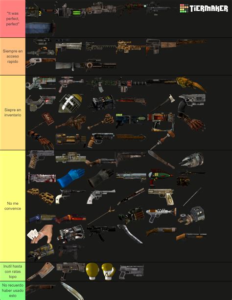 Fallout New Vegas Unique Weapons (All DLC) Tier List (Community ...