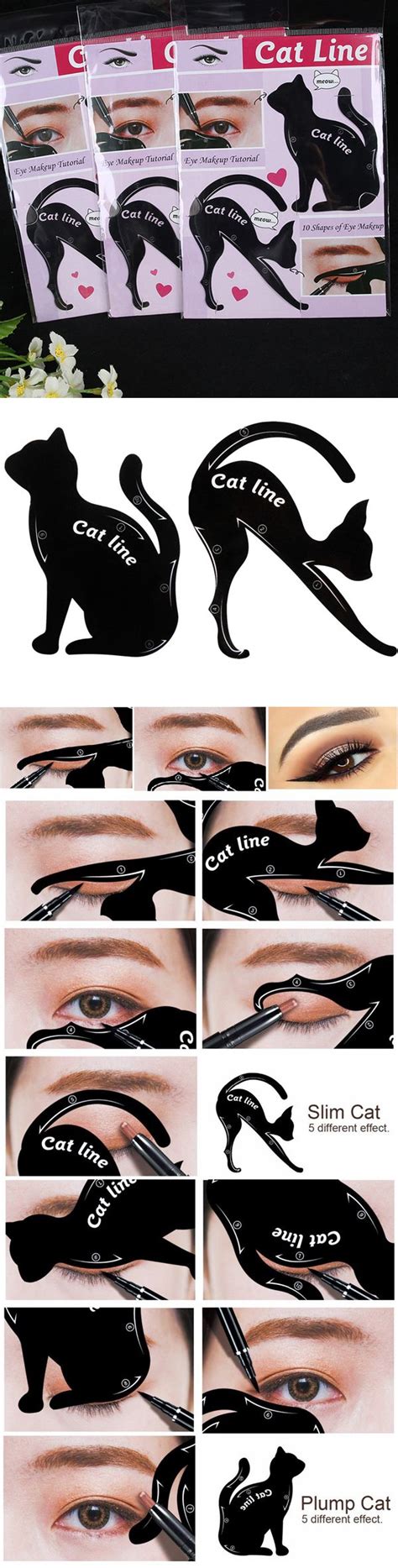 Cat Eye Eyeliner Stencil Makeup Eyes Liner Stencil Models Eyeshadow ...