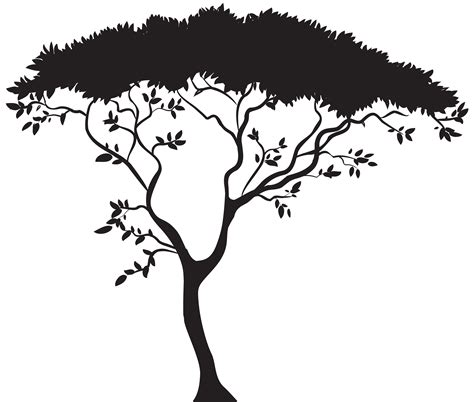 Savanna Clip art - African Tree Silhouette PNG Clip Art png download - 8000*6795 - Free ...