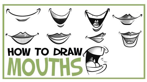 How To Draw Mouths: CARTOONING 101 #7 - YouTube