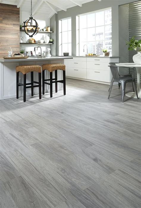 living room kitchen gray wood look tile - Google Search | Pavimenti in ...