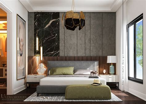 Ultra modern master bedroom on Behance