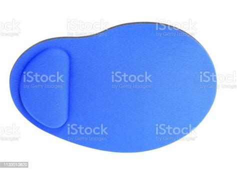 Blue Mouse Pad Isolated On White Background Stock Photo - Download Image Now - Computer ...