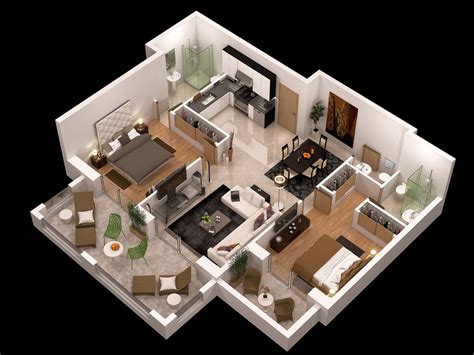 detailed floor plan 3d 3D Model .max .obj - CGTrader.com