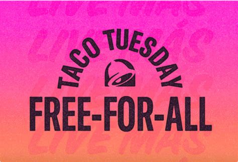 FREE TACOS! Taco Tuesdays FREE For All @ Taco Bell | Freebie Depot