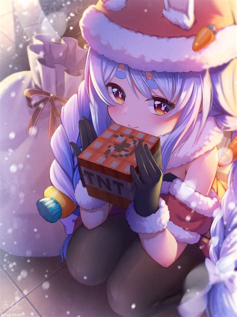 Download Anime Santa Girl Christmas PFP Wallpaper | Wallpapers.com