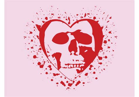 Skull Heart - Download Free Vector Art, Stock Graphics & Images