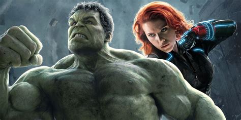 Avengers Age Of Ultron Hulk Black Widow