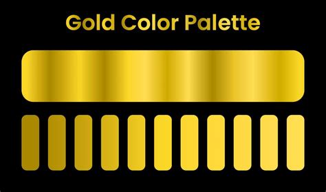 gold color palette. gold gradient color 23287370 Vector Art at Vecteezy