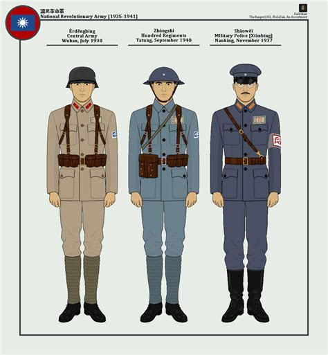 Republic of China Uniforms, 1935-1941 [CN-OTL] by Kaibokan on DeviantArt