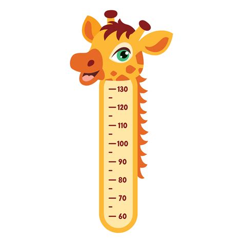 Height Chart With Cartoon Animals 26782214 Vector Art at Vecteezy