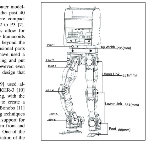 Diagram of the link lengths used in the robot based off of an average ...