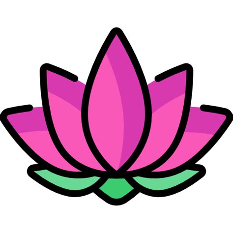 Lotus flower Special Lineal color icon