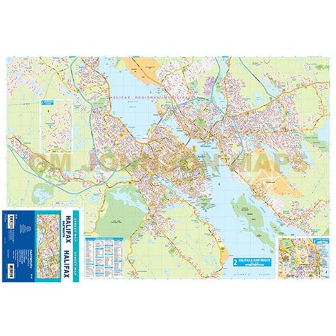 Halifax / Dartmouth, Nova Scotia Street Map - GM Johnson Maps