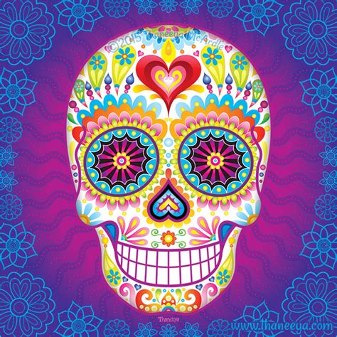 Day of the Dead Art: A Gallery of Colorful Skull Art Celebrating Dia de los Muertos — Art is Fun