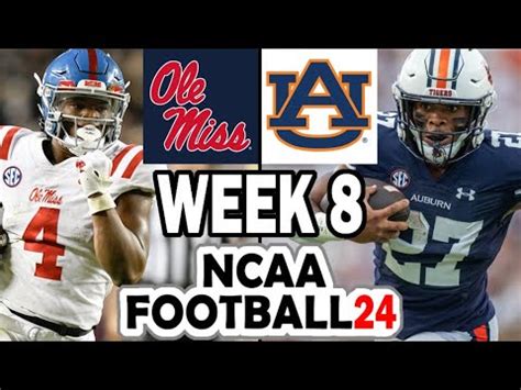 Ole Miss at Auburn - Week 8 Simulation (2023 Rosters for NCAA 14) - Win Big Sports