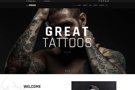 Tattoo Artist Website Design - MotoCMS