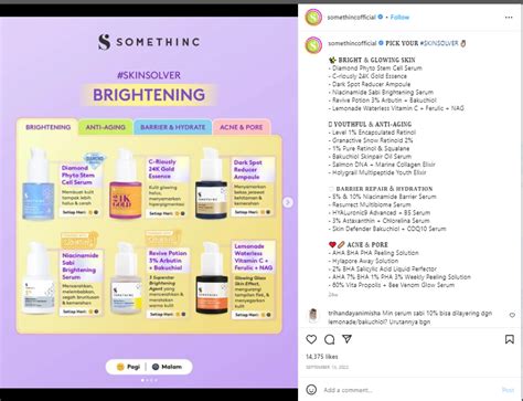 4 Contoh Iklan Produk Kecantikan Dari Somethinc, Makin Glowing!