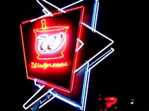 Walgreens Neon Sign in Pasadena - YouTube